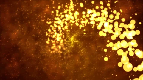 Particle Spiral - Loop Orange Stock Footage 37091903