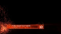 Particle spread lower third Stock After Effects