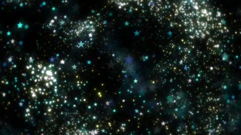 Particle Star Down 01 Loop HD Stock Footage 312510814