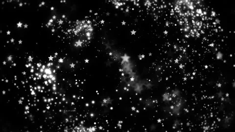 Particle Star Down 03 Loop HD Stock Footage 312510844