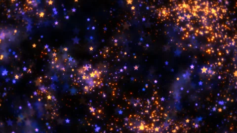 Particle Star Side 02 Loop HD Stock Footage 312510867