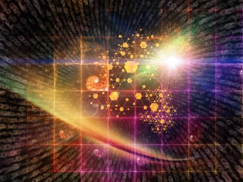 Particle Technologies Illustrazione stock