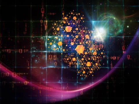 Particle Technologies Illustrazione stock