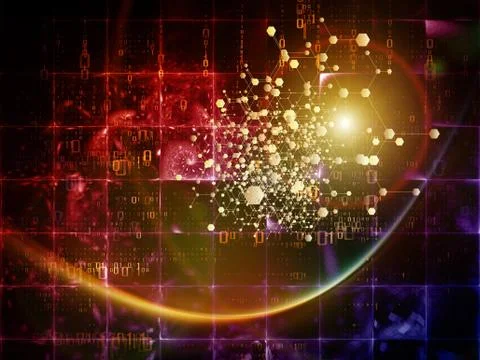 Particle Technologies Illustrazione stock