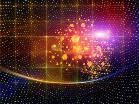 Particle Technologies Illustrazione stock