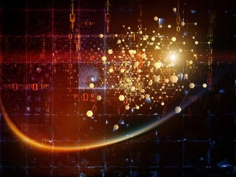 Particle Technologies Illustrazione stock