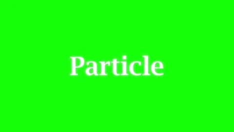 Particle Text Animation on Green Screen Background, Chroma Key White Typography  Stock Footage 334716573
