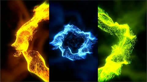 Particle Triptihon (HD) 库存影片 22371721