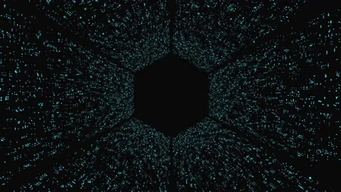 Particle tunnel 20 Stock Footage 222696489