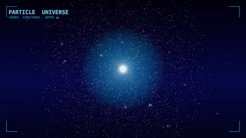Particle universe cosmic structures ai Stockbeeldmateriaal 339993692