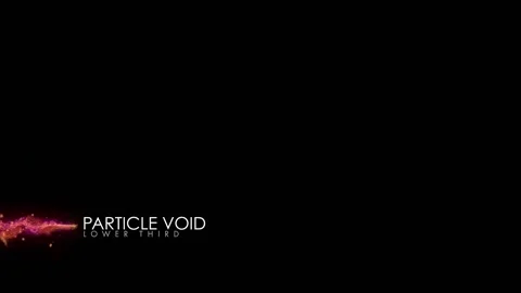 Particle Void Lower Third Stock After Effects