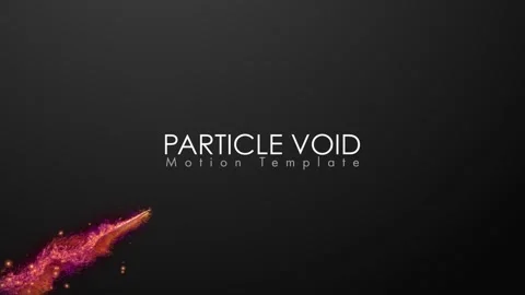 Particle Void Title Stock After Effects