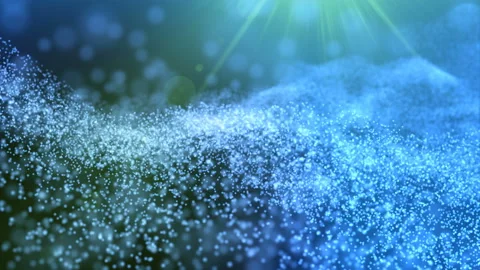 Particle wave animation background , Video stock 111890981