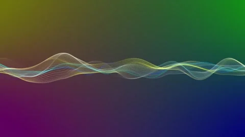 Particle wave animation loop background. a 173 Stock Footage 251950258