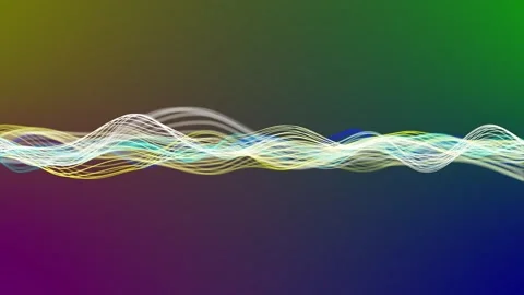 Particle wave animation loop background. a 177 Stock Footage 251950281