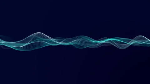 Particle wave animation loop background. a 176 Stock Footage 251950282