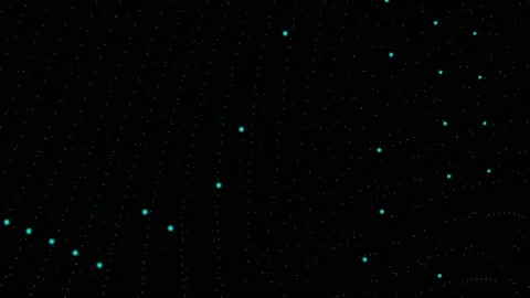 Particle wave background animation. vd 1627 Stock Footage 172686731