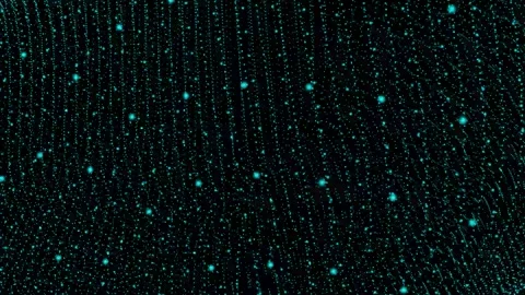 Particle wave background animation. vd 1629 Stock Footage 172688435