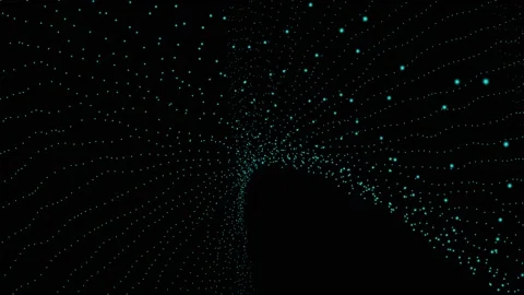 Particle wave background animation. vd 1632 Stock Footage 172691148