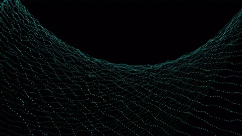 Particle wave background animation. vd 1633 Stock Footage 172691431