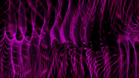 Particle wave background animation. vd 1652 Stock Footage 172707871