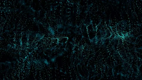 Particle wave background animation. vd 1656 Stock Footage 172709934