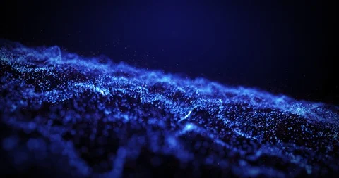 Particle wave Stock Footage 87007298