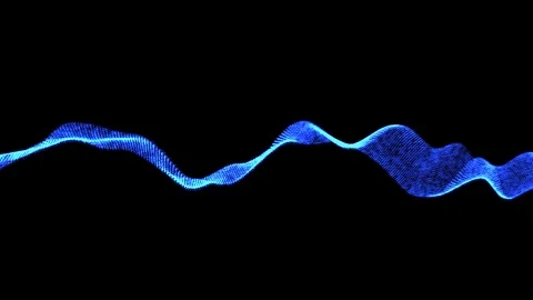 Particle wave form Stock Footage 70375908