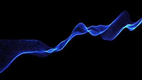 Particle wave form Stock Footage 70375916