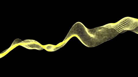 Particle wave form Stock Footage 70376332