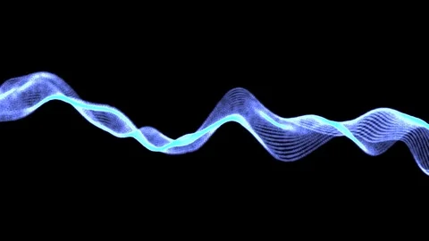 Particle wave form Stock Footage 70376348