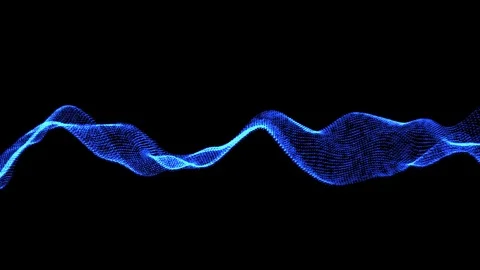 Particle wave form Stock Footage 70376388
