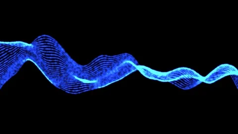 Particle wave form Stock Footage 70376392