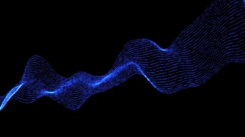 Particle wave form Stock Footage 70376464