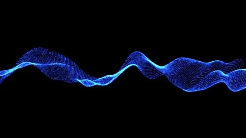Particle wave form Stock Footage 70376474