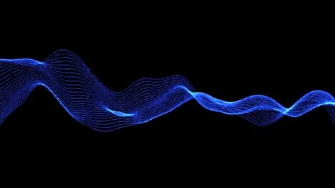 Particle wave form Stock Footage 70376476