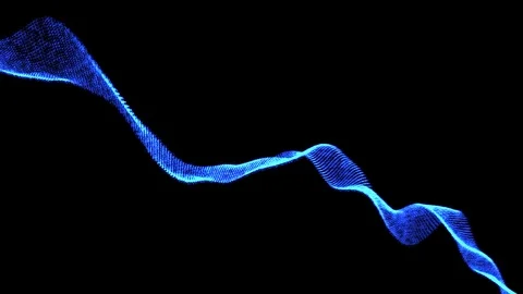 Particle wave form Stock Footage 70552401