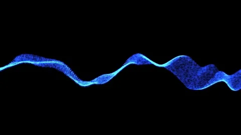 Particle wave form Stock Footage 70552536