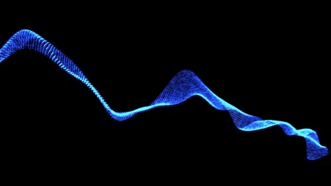Particle wave form Stock Footage 70552541
