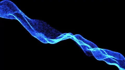 Particle wave form Stock Footage 70552542