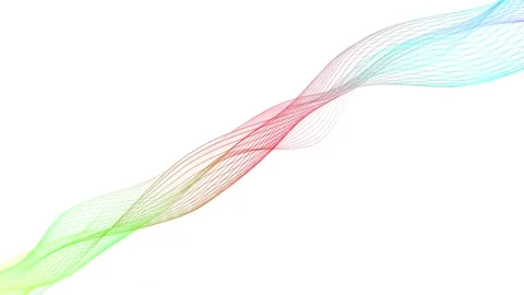 Particle wave line background animation.Abstract digital lines wave backgro.. Stock Footage 332699920