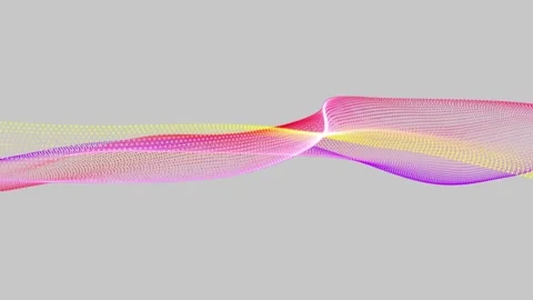 Particle wave line background animation.Abstract digital lines wave backgro.. Stock Footage 332699922