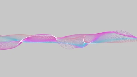 Particle wave line background animation.Abstract digital lines wave backgro.. Stock Footage 332699925