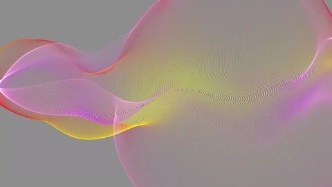 Particle wave line background animation.Abstract digital lines wave backgro.. Stock Footage 332699934