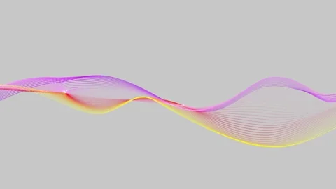 Particle wave line background animation.Abstract digital lines wave backgro.. Stock Footage 332699951