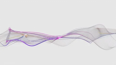 Particle Wave Visualization Background 4K video Stock-Footage 320920910