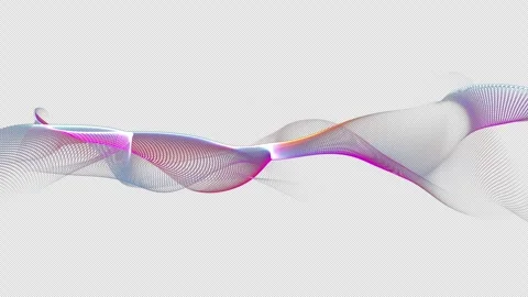 Particle Wave Visualization Background 4K video Stock Footage 320921128