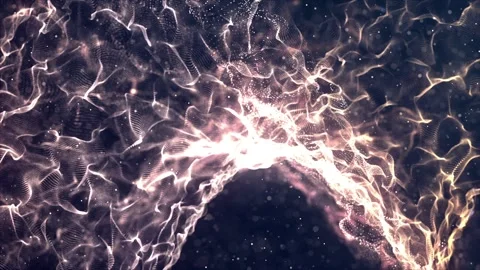 Particle Waves 3 Stock Footage 248881889