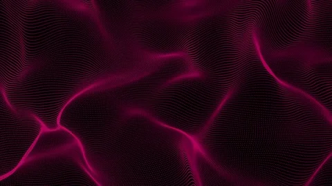 Particle waves animation. Seamless loop screensaver. Stock Footage 315117950