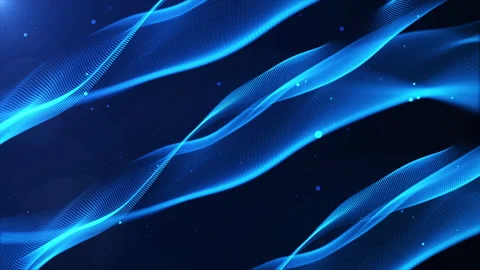 Particle Waves Background Stock Footage 194505811